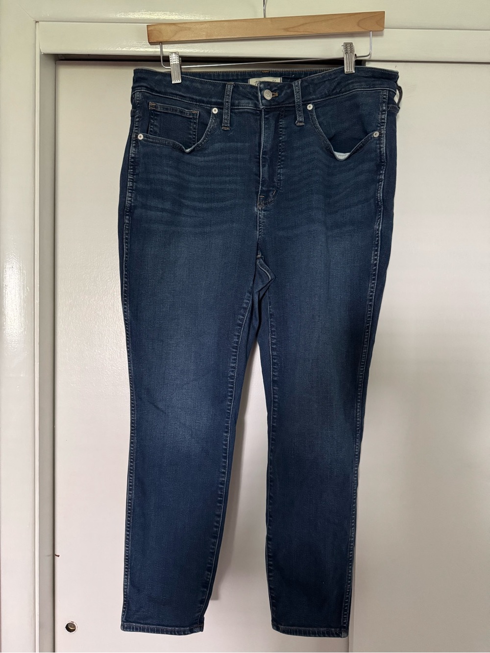 Madewell Dark Wash Curvy High Rise Skinny Jeans
